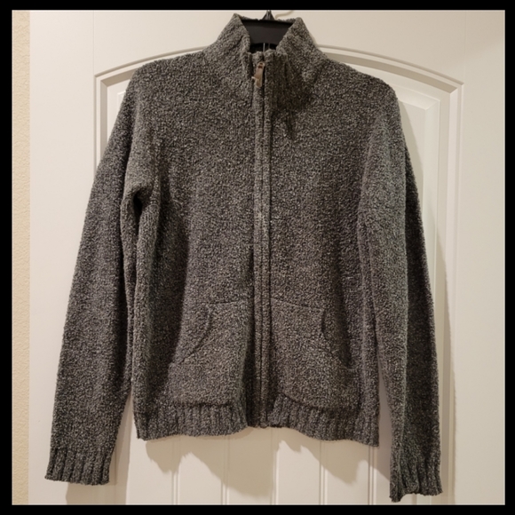 Columbia Sweaters - Columbia gray tweed mock zip up sweater